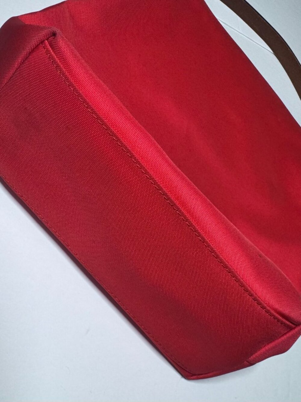 Dooney & Bourke Red Canvas Nylon Crossbody Bag Purse Leather Trim Adjustable - Picture 9 of 16